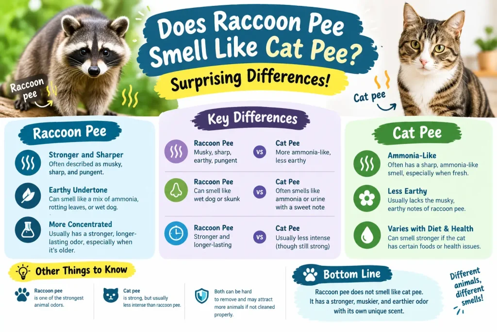 Does Raccoon Pee Smell Like Cat Pee