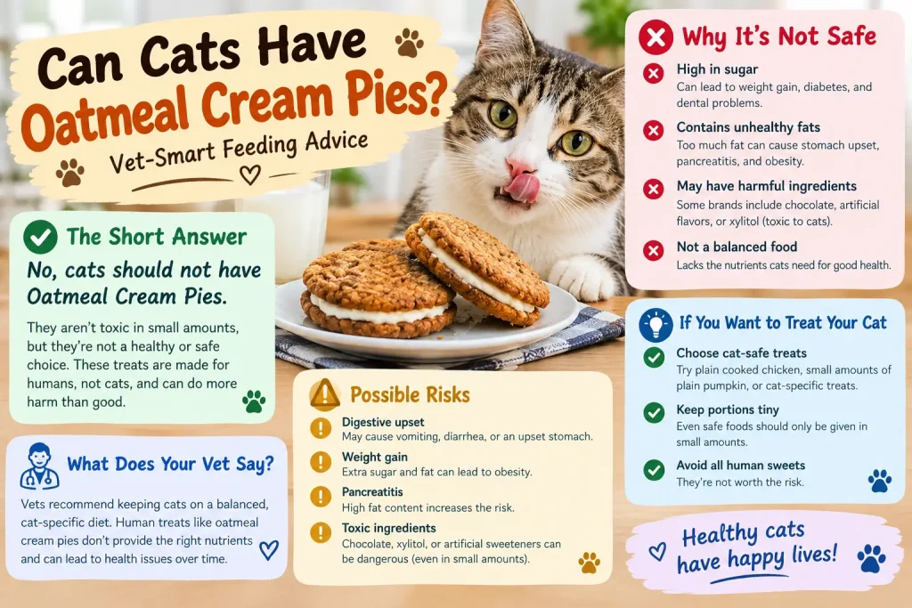 Can Cats Have Oatmeal Cream Pies 