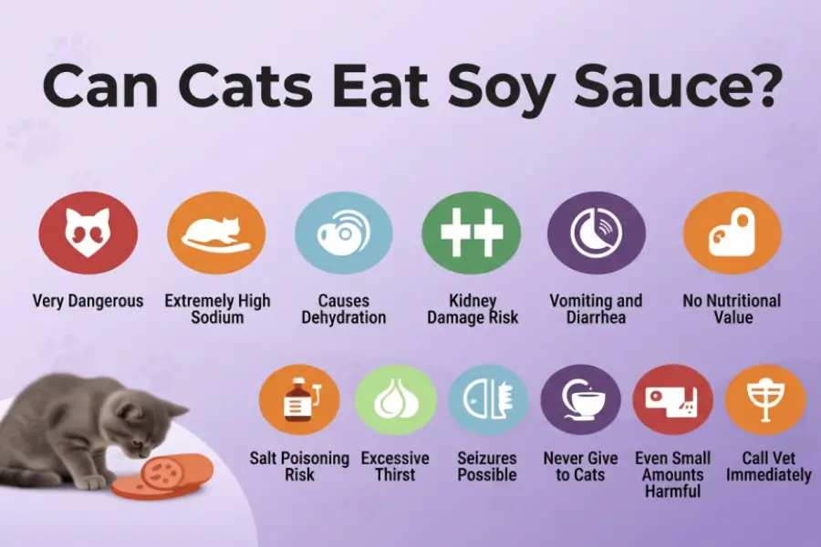 can cats eat soy sauce