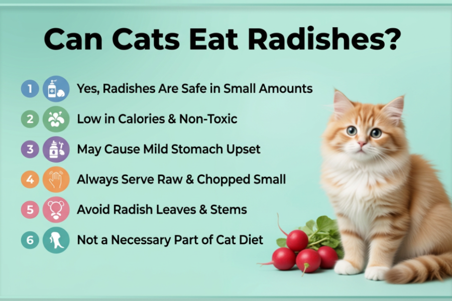 can cats eat radishes