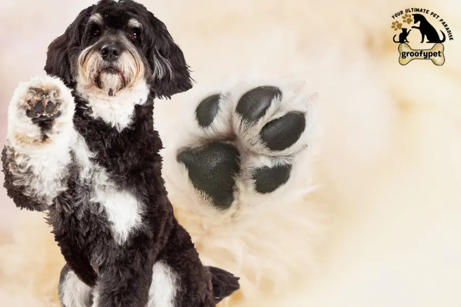 black spot on dog paw pad