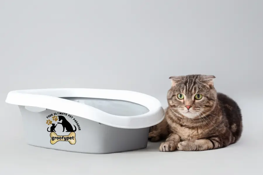 cat crying when pooping