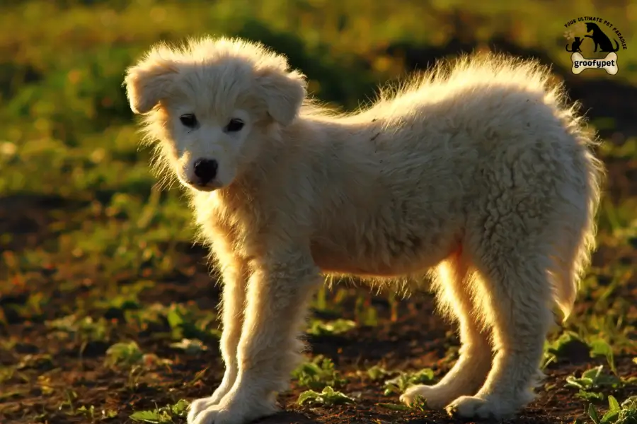 golden shepherd mix puppy