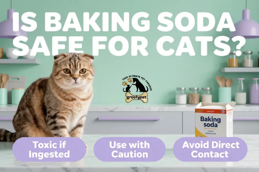 is baking soda safe for cats