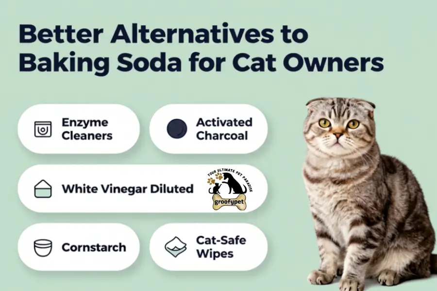 is baking soda safe for cats