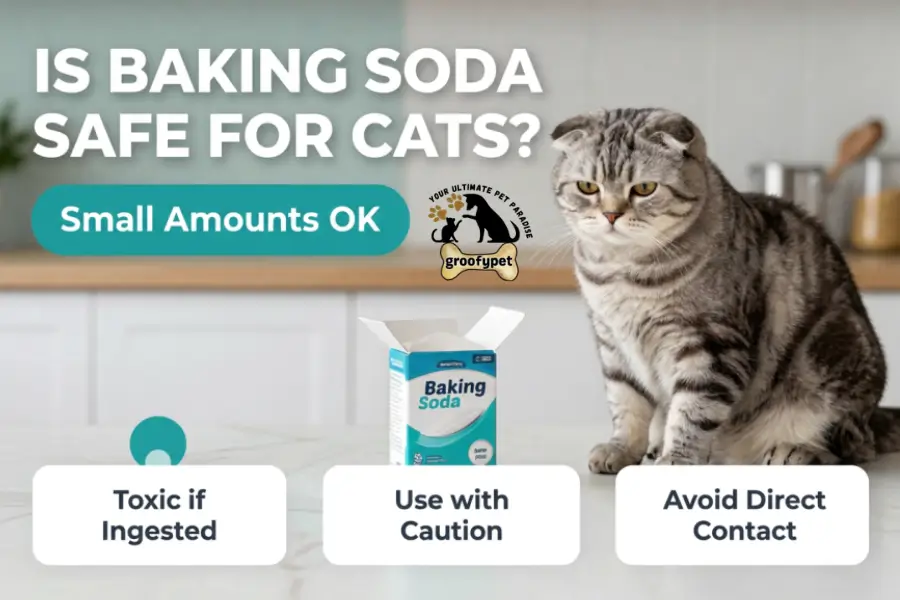 is baking soda safe for cats