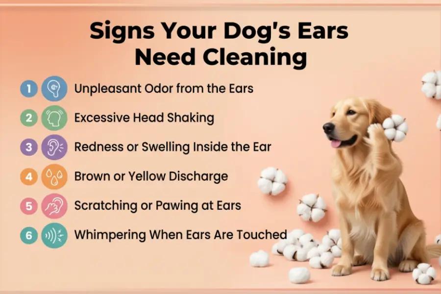 how to clean dog ears with cotton balls