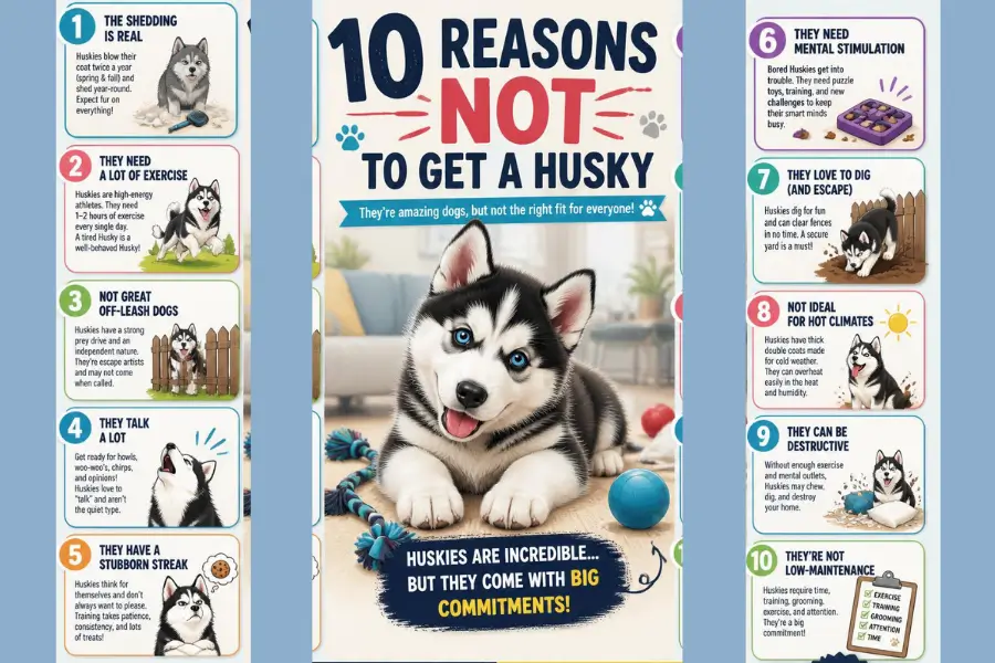 10 Reasons Not to Get a Husky