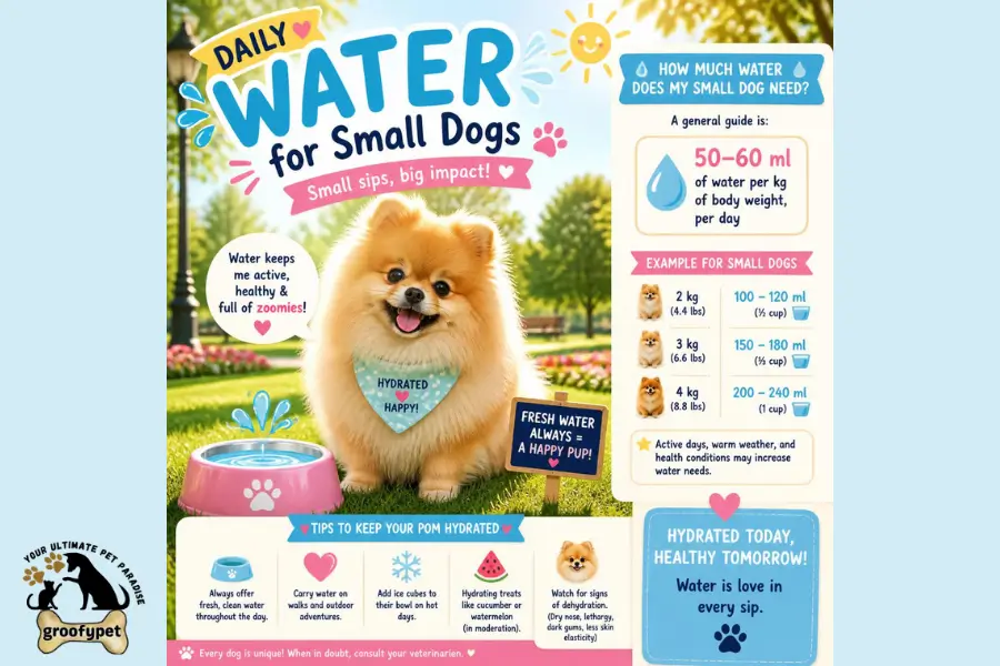 How Much Water Should a Small Dog Drink a Day