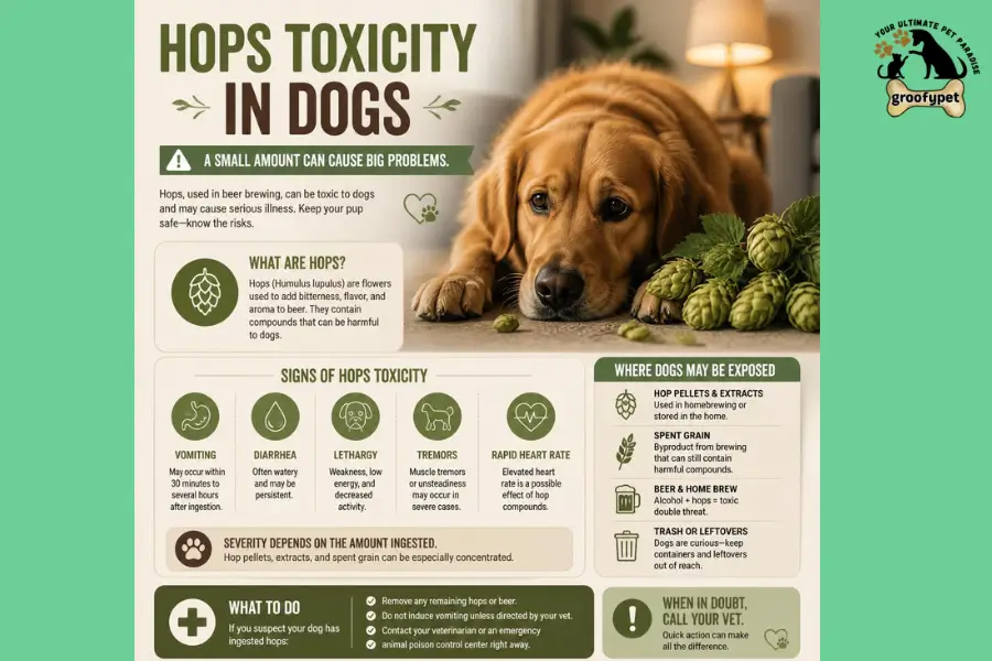 can dogs eat hops