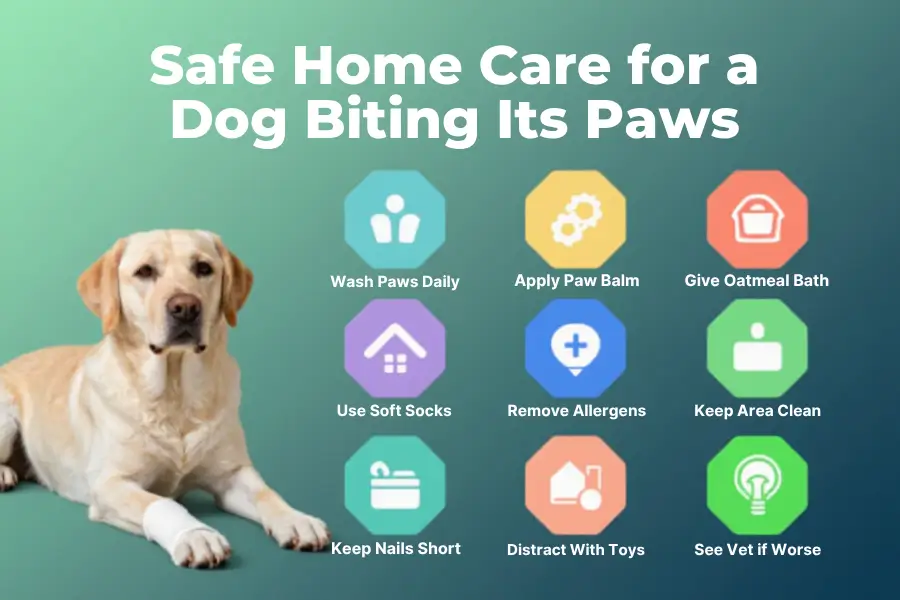 treatment for dog biting paws