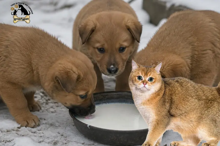 Can puppies drink cat milk