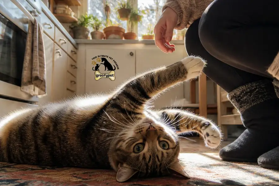Why Do Cats Flop Down in Front of You