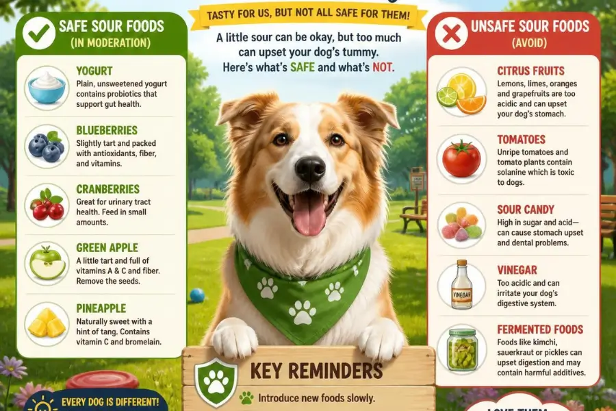 can dogs eat sour food