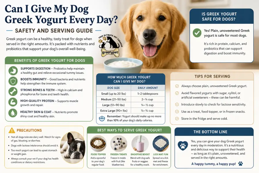 Can I Give My Dog Greek Yogurt Every Day