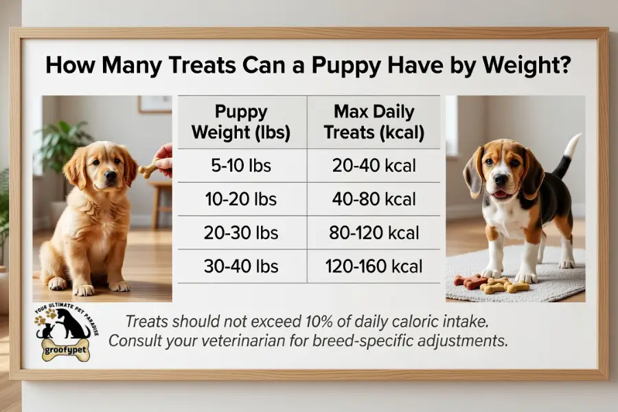 How Many Treats Per Day for a Puppy