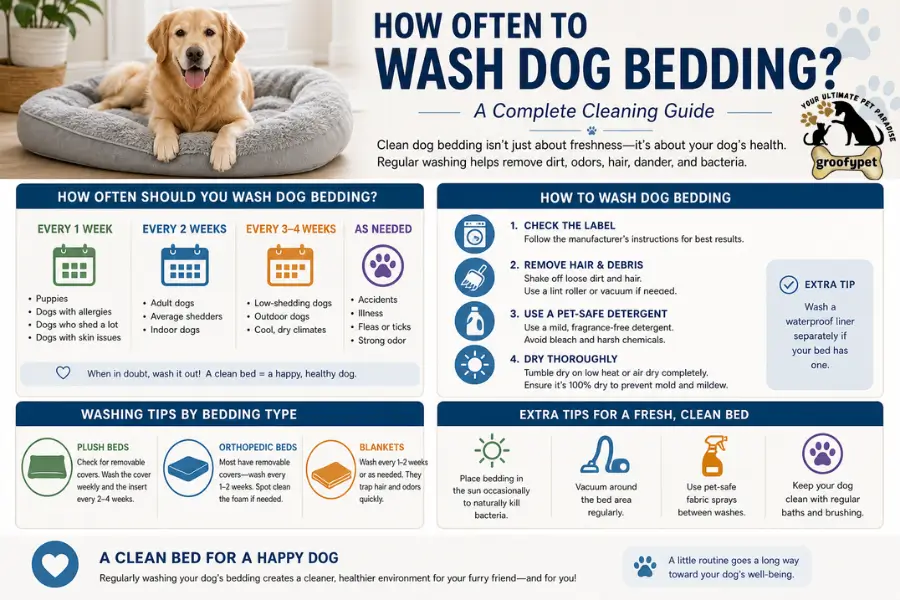 How Often to Wash Dog Bedding